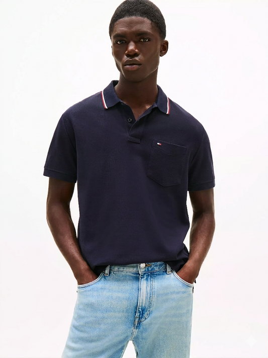Polo Con Cuello Hombre Tommy Hilfiger Original USA - Piqué Clásico Premium