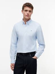 Camisa Hombre Tommy Hilfiger Original USA - Oxford Rayada Premium