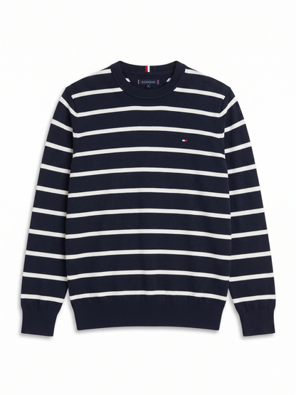 Sweater Hombre Tommy Hilfiger Original - Diseño Rayado Premium