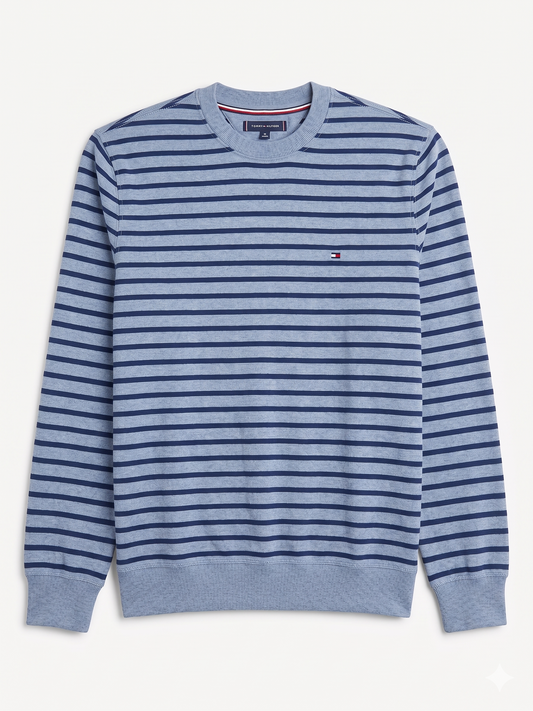 Sweater Hombre Tommy Hilfiger Original - Diseño Rayado Premium