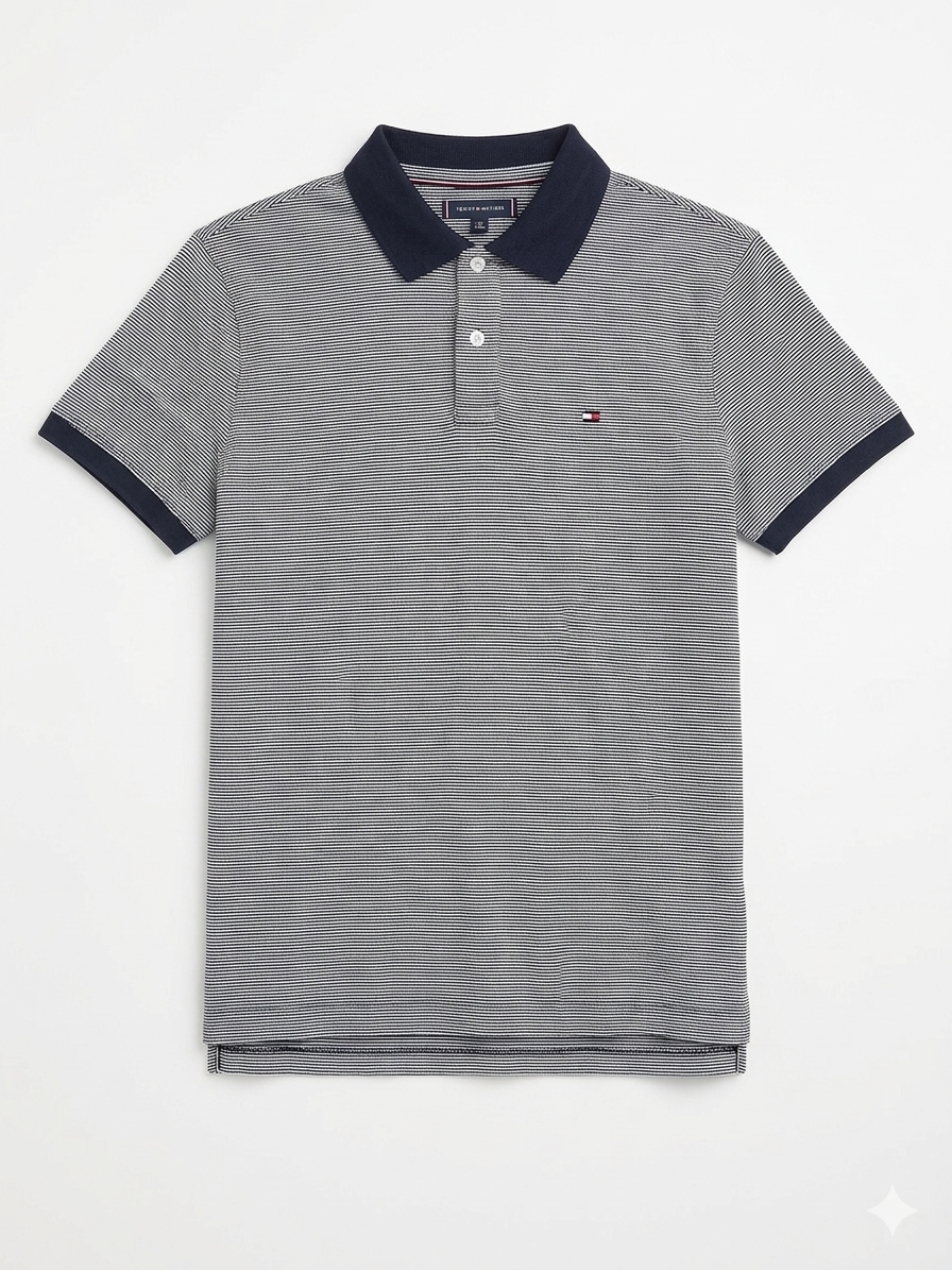 Polo Con Cuello Hombre Tommy Hilfiger Original